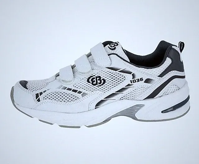 Brütting Unisex Laufschuh Joggingschuh Force weiß mit Klettverschluss