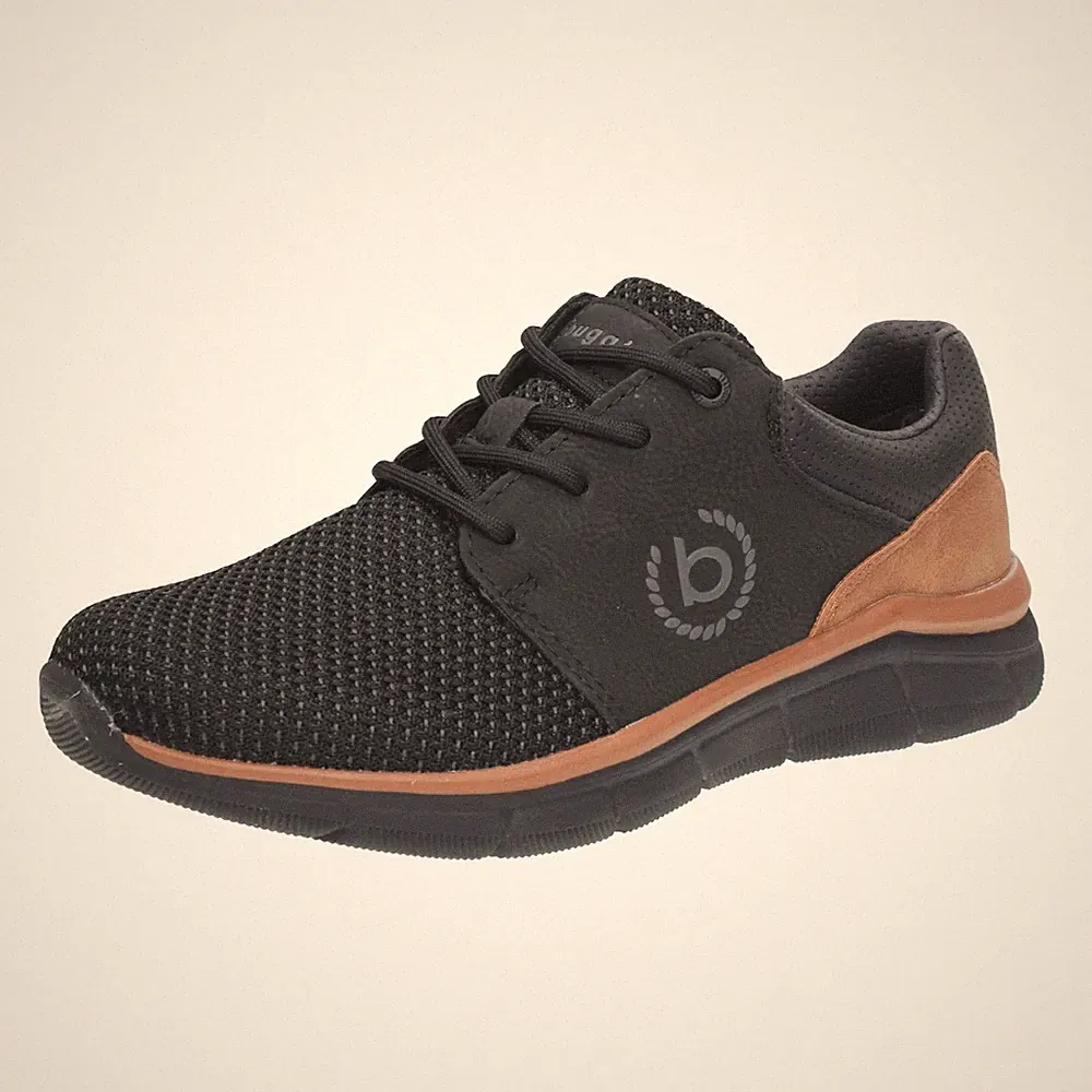 Bugatti Soa - leichte schwarze Stoffsneaker - Herren Schuhe Sneaker