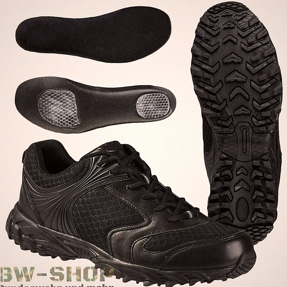 BUNDESWEHR SPORTSCHUHE GELÄNDE SCHWARZ BW GELÄNDESCHUHE LAUFSCHUHE TURNSCHUHE