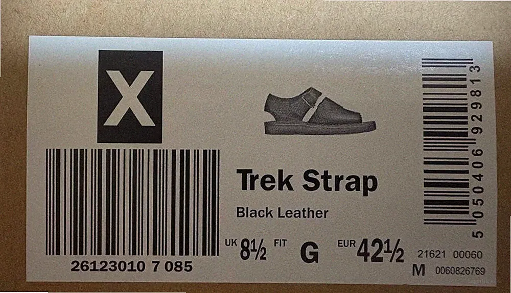 Clarks Originals Trek Strap Herren Leder Sandalen schwarz 10,5 US fast neuwertig