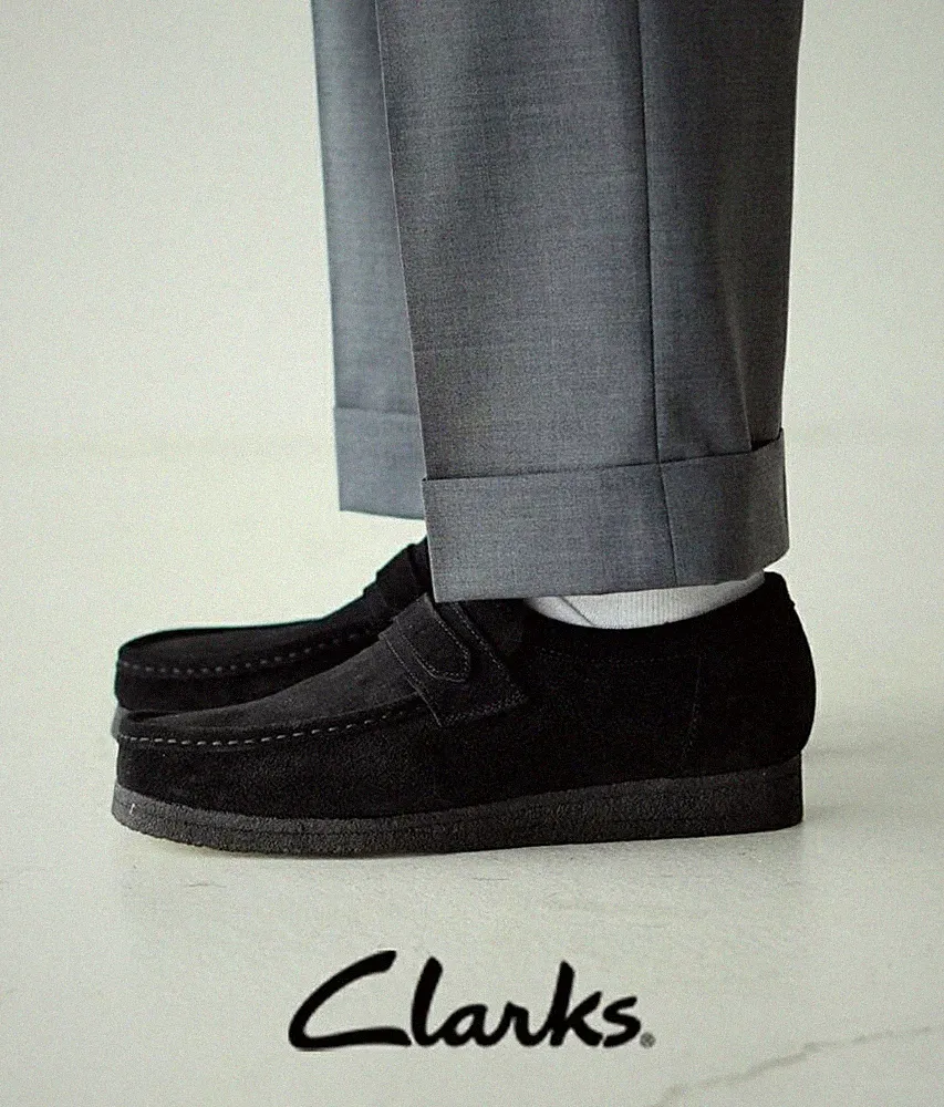 Clarks Originals Wallabee Halbschuhe Schwarz Wildleder UK8,5/US8,5 Neu...