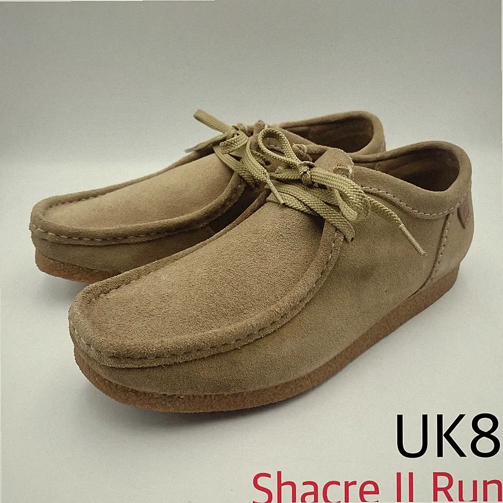 Clarks Shacre II Run Mokassins UK8/US8 Dark Sand Leder gebraucht ohne Karton