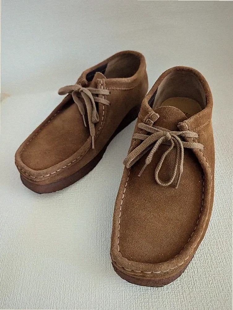 Clarks Wallabee Brown Suede 25,5 cm UK7,5 Herren Gebrauchtschuhe