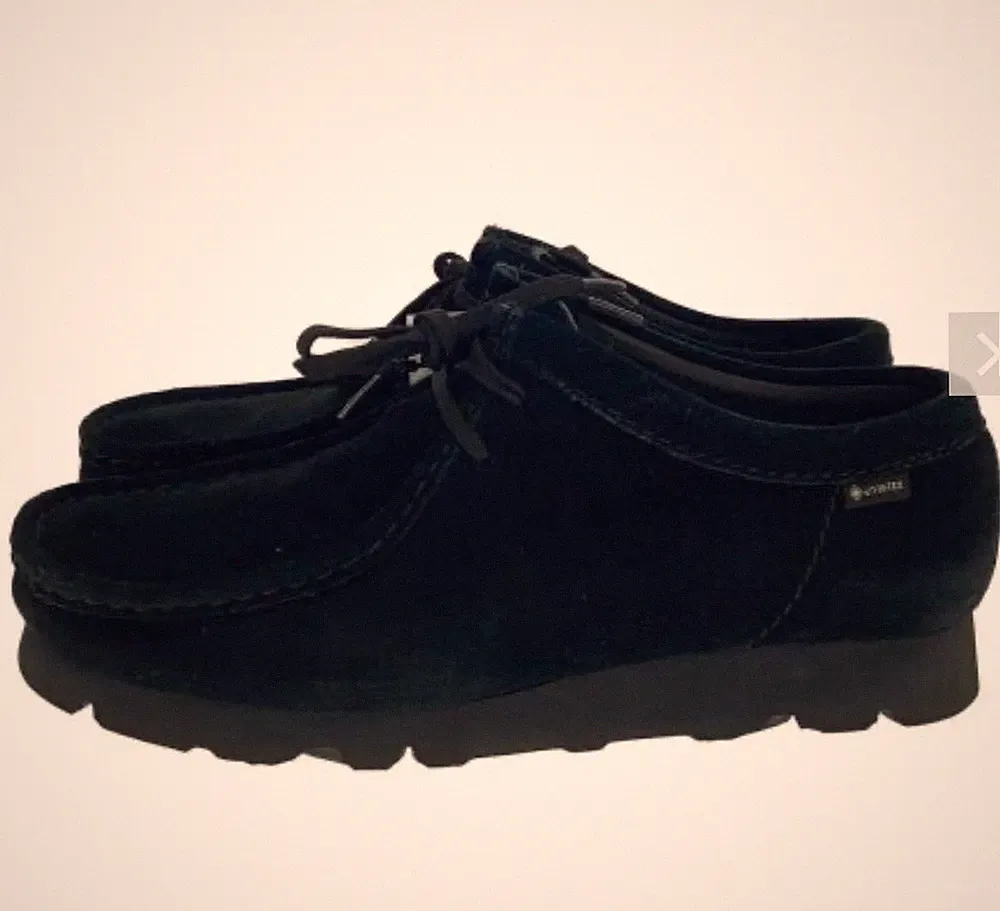 Clarks Wallabee Gore-Tex Black Suede Herren Schuhe US8 UK7,5 Excellent