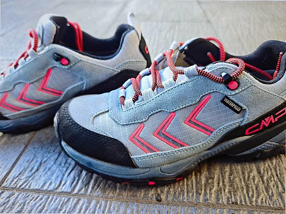 CMP Rigel wasserdichte Wanderschuhe Herren Leder/Textil Grau/Schwarz/Rot 39