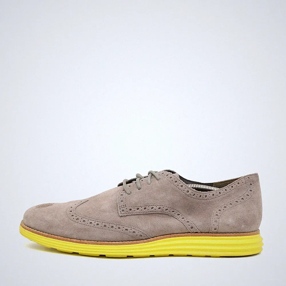Cole Haan Herren LunarGrand Laufschuhe Braun Wildleder Gepolstert Brogue EU 44