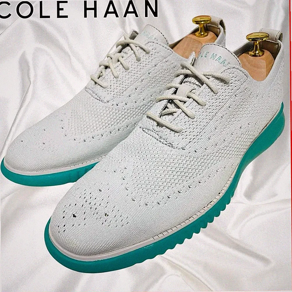 Cole Haan Zero Grand Stitch Light Sneaker 8,5 US Hellgrau Mintgrün