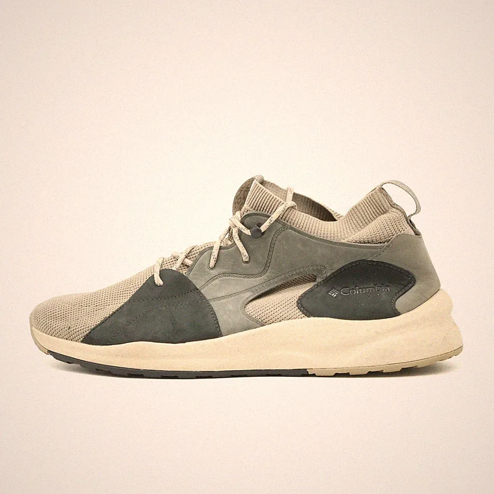Columbia Herren BM0819-247 Laufschuhe Beige Grü Leder Mesh Trail Sneaker EU 47