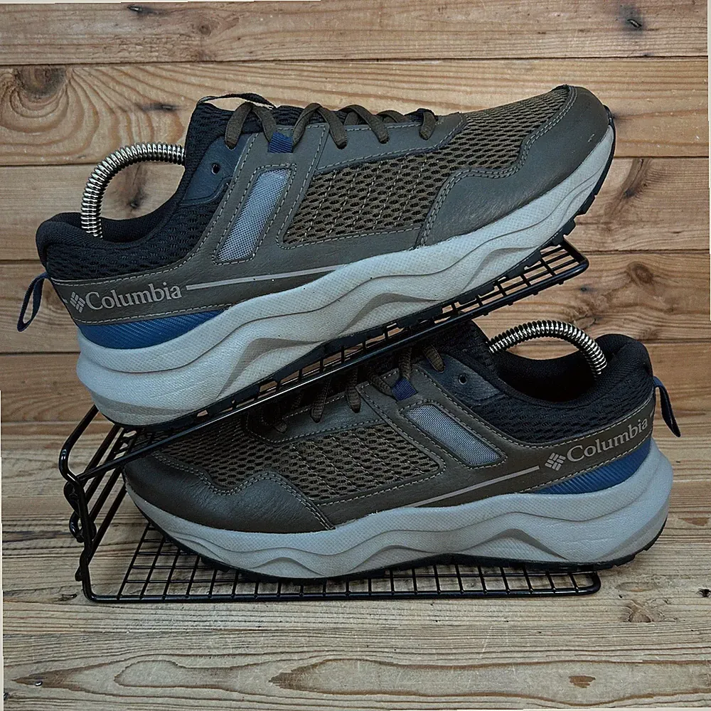Columbia Turnschuhe Herren UK 8,5 Plateau Grau Braun Mesh Laufen Wandern Trek Schuhe