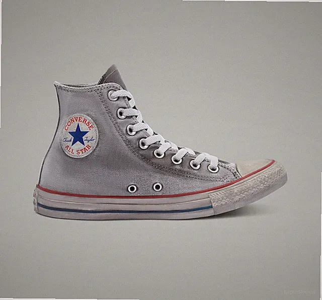 Converse Chuck Taylor All Star Canvas Smoke High Top Crafted in Italy Schuh Grau