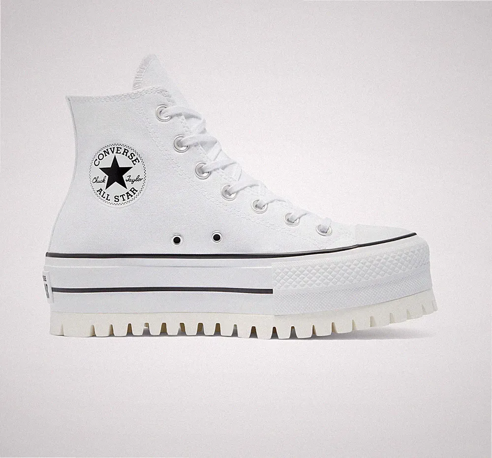 Converse Chuck Taylor All Star Trek Plateauschuhe weiß