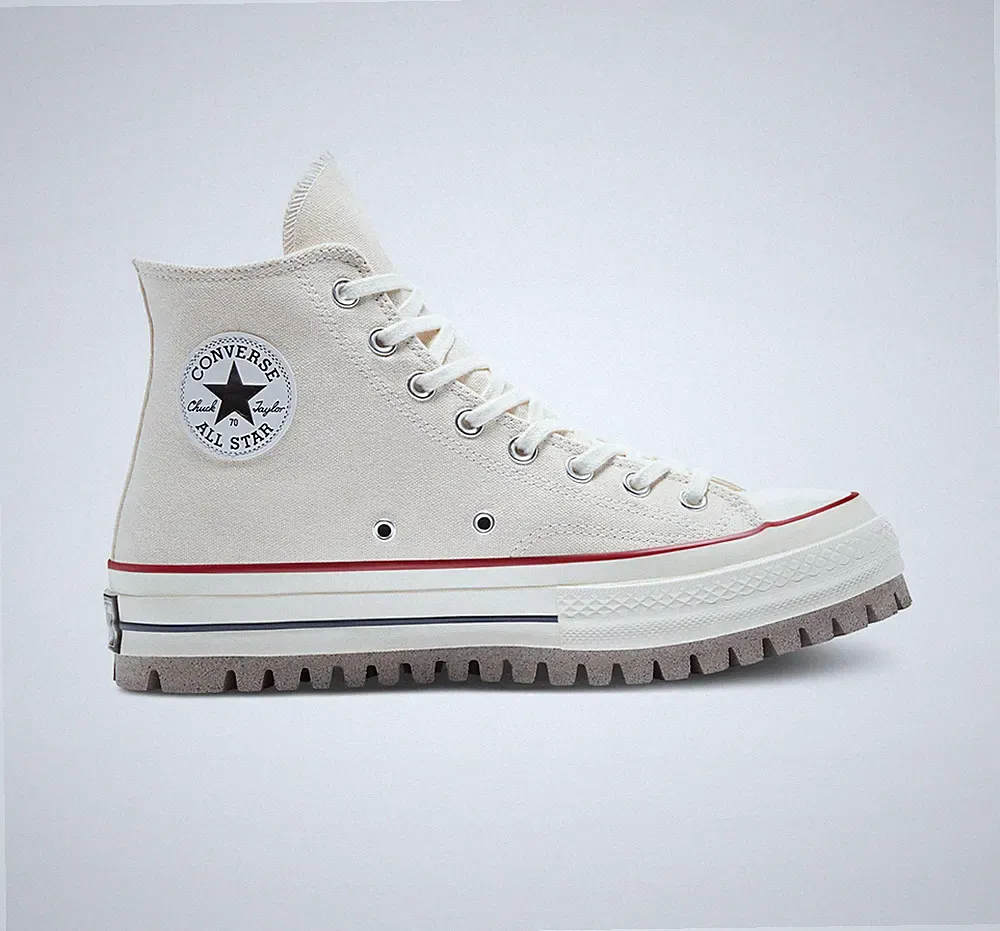Converse Chuck Taylor All Star Trek Spannfutter 70 Plateauschuhe Ecru
