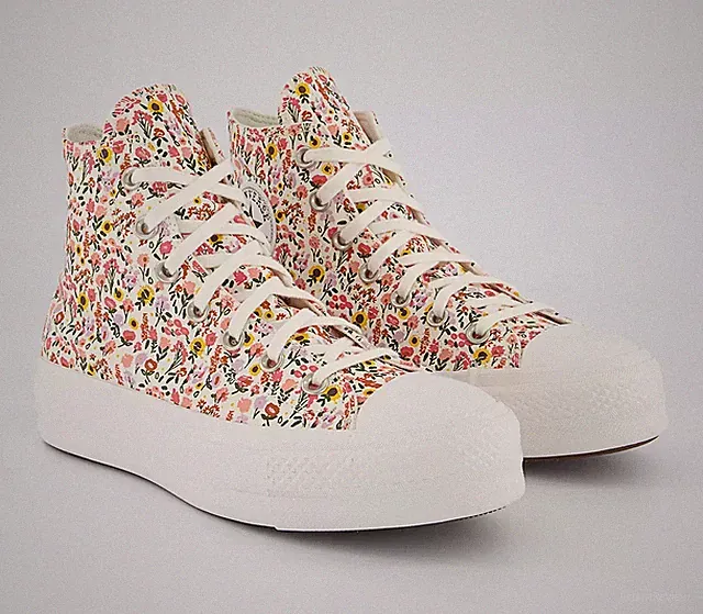 Converse Chuck Taylor Florals Lift High Natural Ivory Schuhe