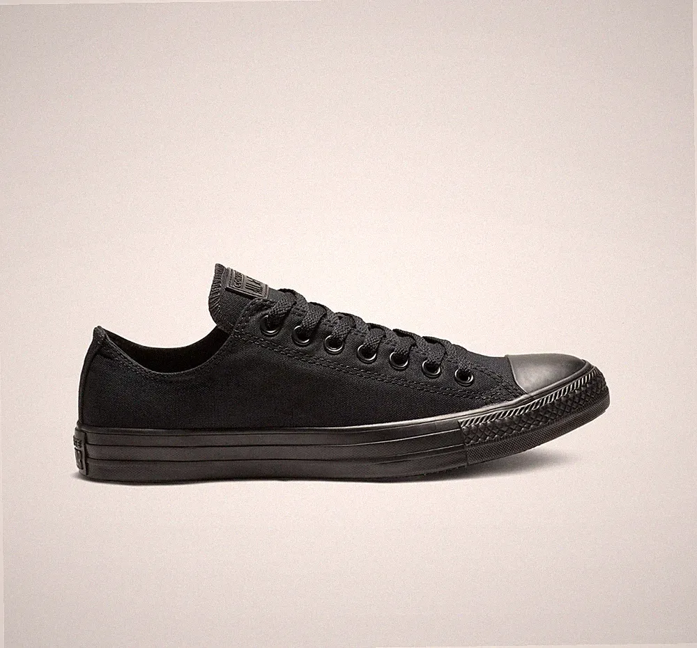Converse Mono Colour Chuck Taylor All Star Low Canvas Schuhe Schwarz