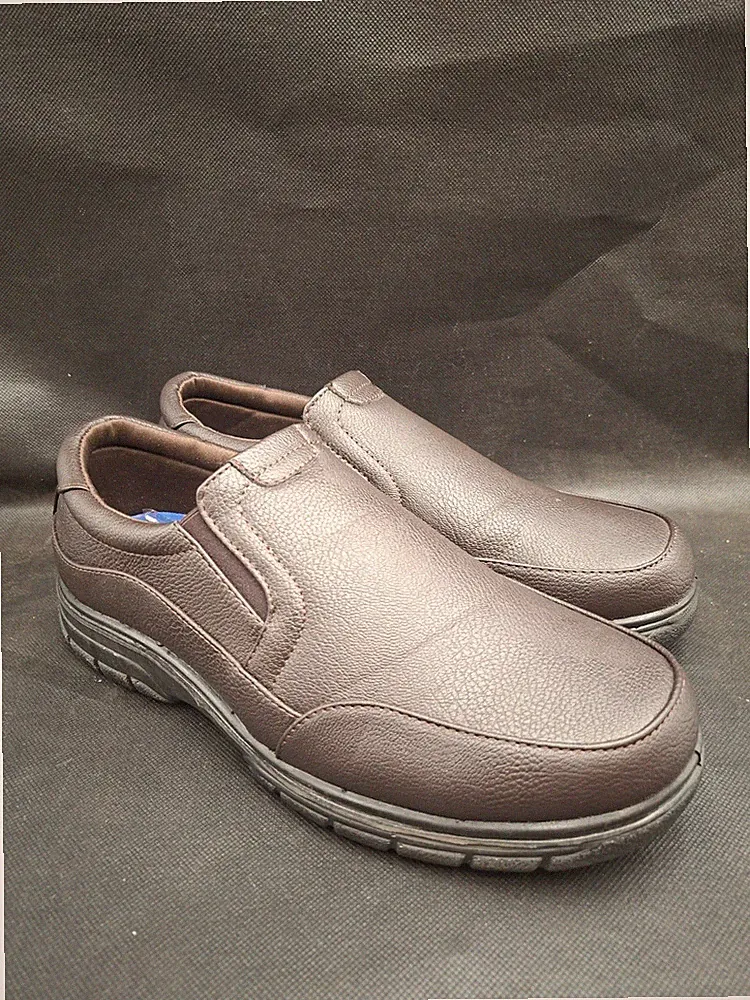 Cushion Walk Herren Neu Slipper Dunkelbraun Leger Formell Turnschuhe Schuhe UK 8