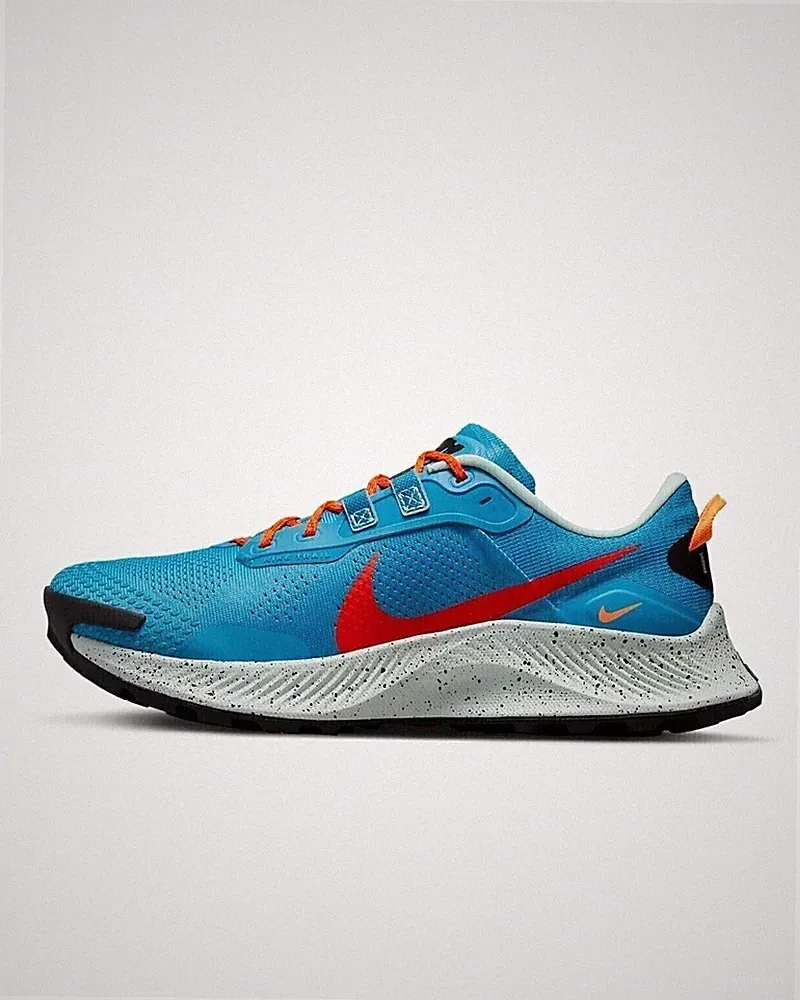DA8697-400 Nike Pegasus Trail 3 Laser Blue Habanero Rot Herren Schuhe Laufschuhe