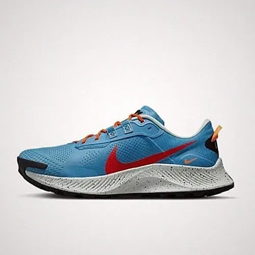 DA8697-400 Nike Pegasus Trail 3 Laser Blue Habanero Rot Herren Schuhe Laufschuhe