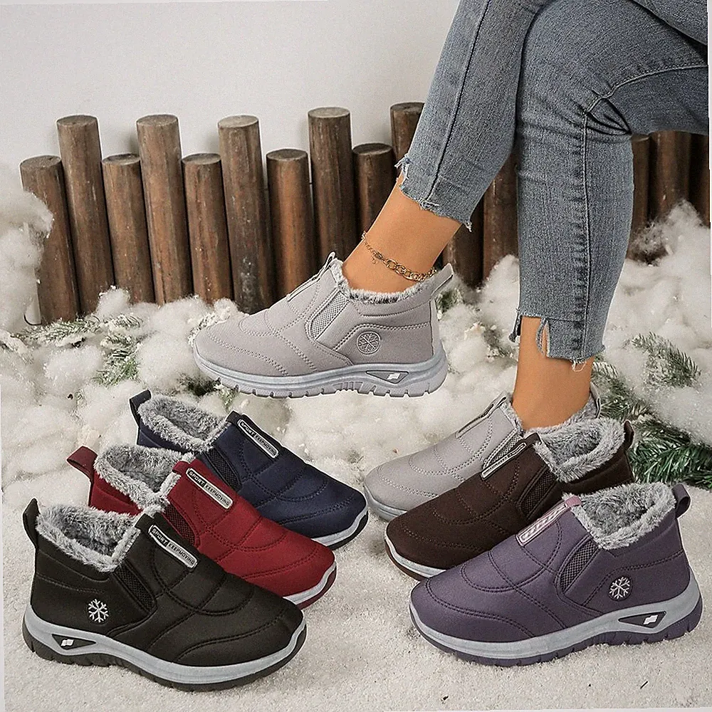 Damen Herren Barfußschuhe Winter Traillaufschuhe Winterschuhe Sneaker Stiefel