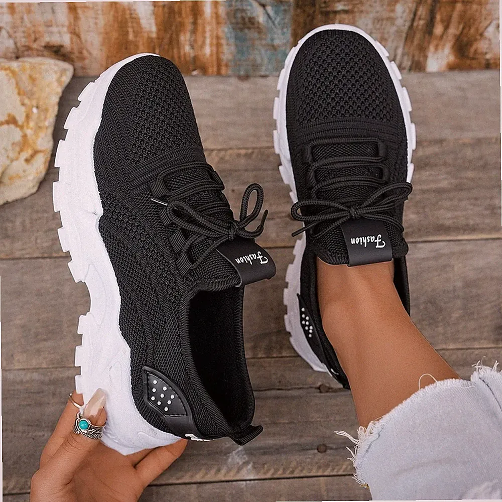 Damen Sneaker Sportschuhe Turnschuhe Laufschuhe Freizeitschuhe Atmungsaktiv DE