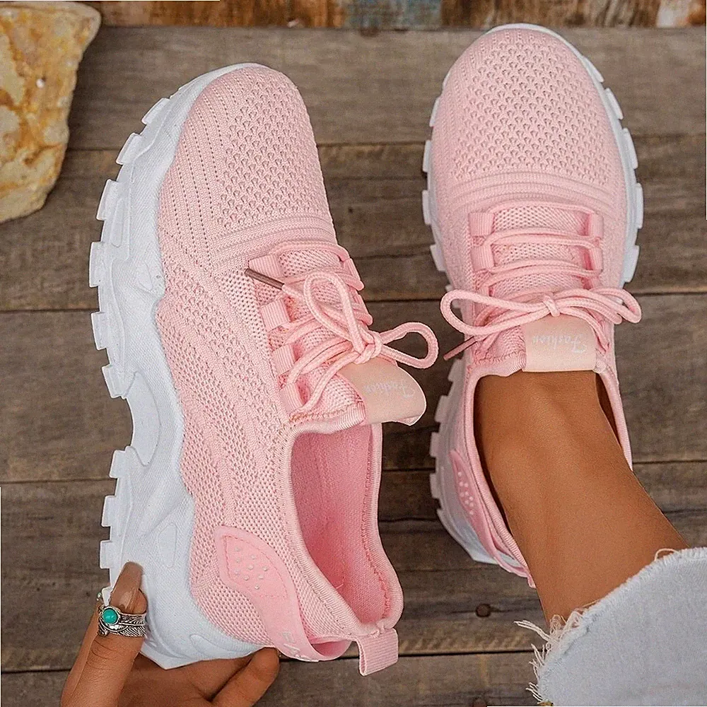 Damen Sneaker Sportschuhe Turnschuhe Laufschuhe Freizeitschuhe Atmungsaktiv Neu