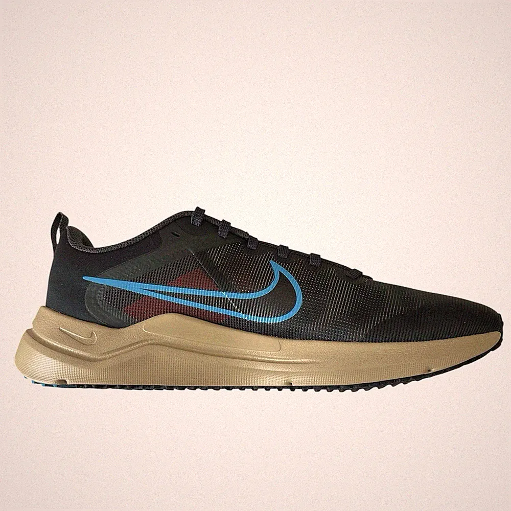 DD9293-008 Nike Downshifter 12 Grau Blau Herren Laufschuhe Neu Größe 42 + 43