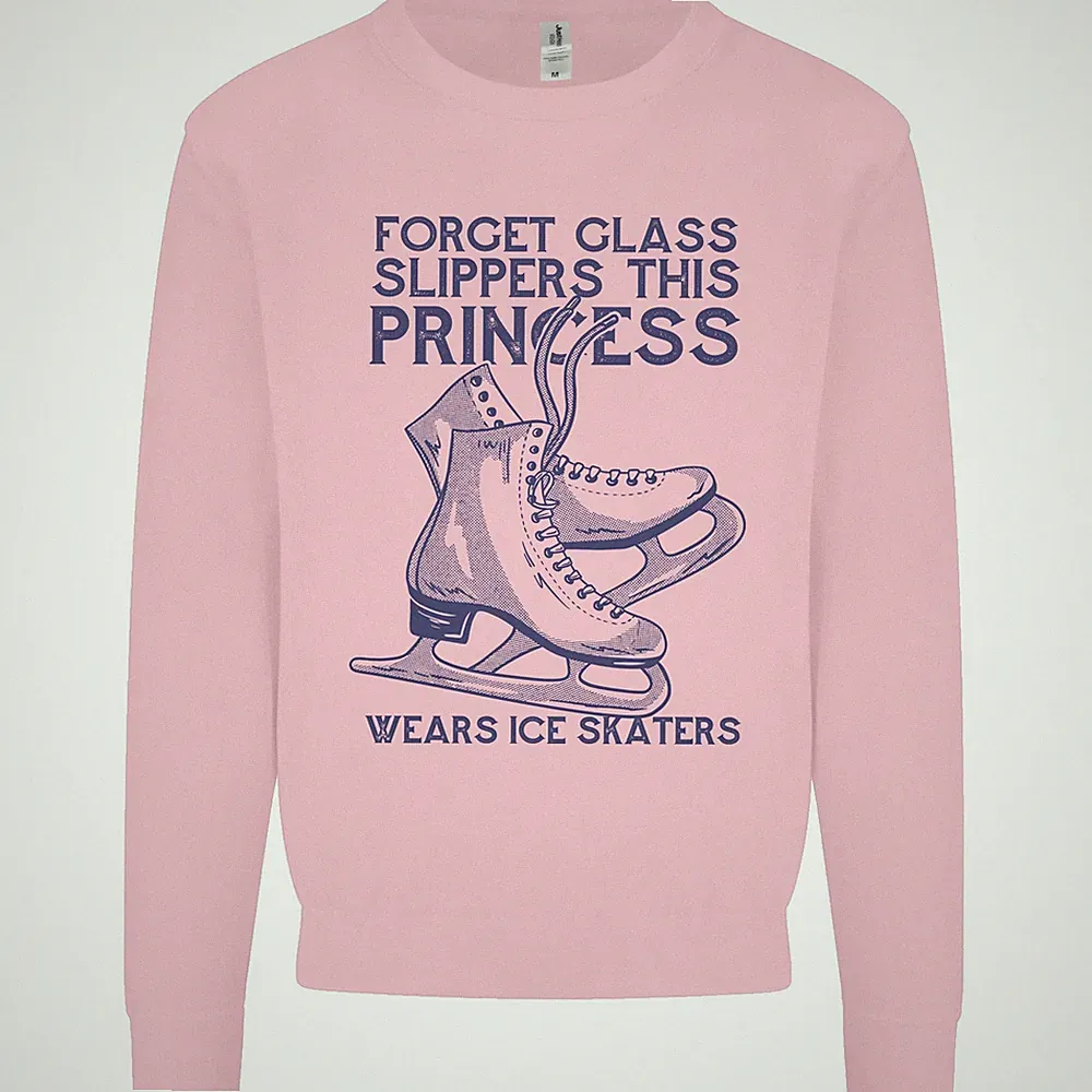 Dieser Prinz Trägt Eislaufschuhe Skater Herren Sweatshirt Pullover