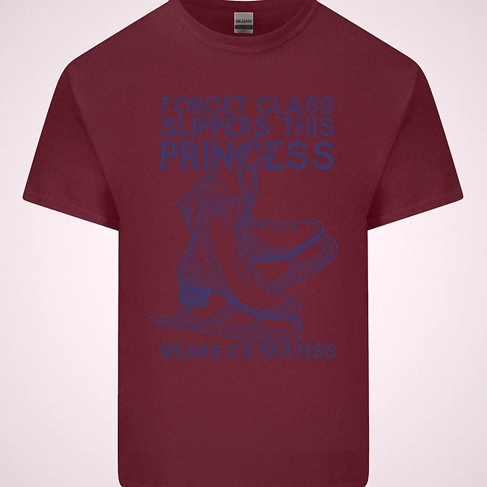 Dieses Prinzessin Trägt Eislaufschuhe Skater Herren Maglietta Tee Top