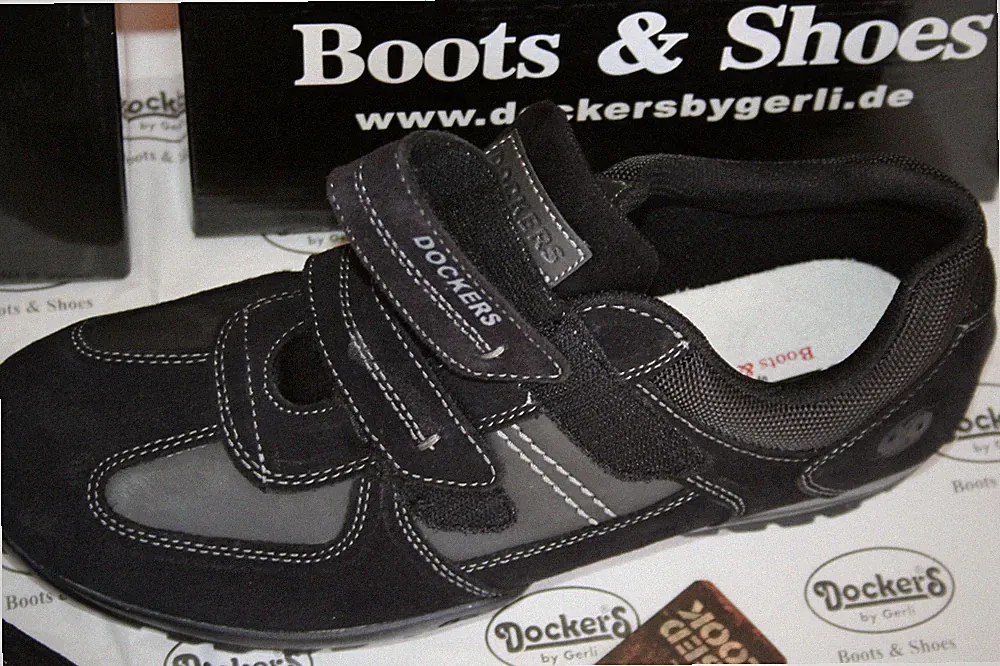 DOCKERS by gerli 46 WILD HORSEKLETT Neu black grey usw echt Leder kombiniert