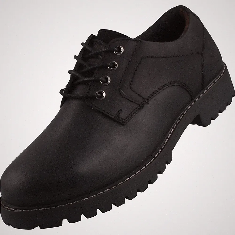 Dockers by Gerli Herren Leder Halbschuh Schnürschuh Schwarz 57IR001-402100