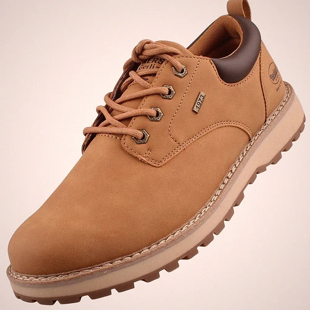 Dockers Herren Halbschuh Schnürschuh Golden Tan 57IT001-630910 Wechselfußbett