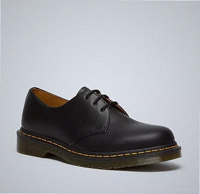 Dr. Martens 1461 Glattleder Oxford Schuhe in Schwarz