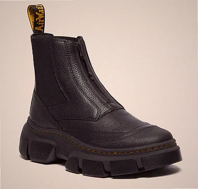 Dr. Martens DMXL Reißverschluss Chelsea Leder Stiefel in Schwarz alle Größen begrenzter Bestand