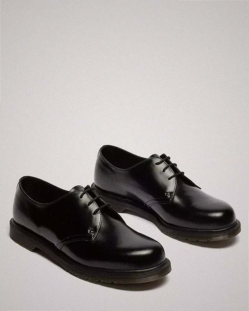 Dr. Martens Mayfare Laufschuhe aus Glattleder Schwarz, Schnürschuhe
