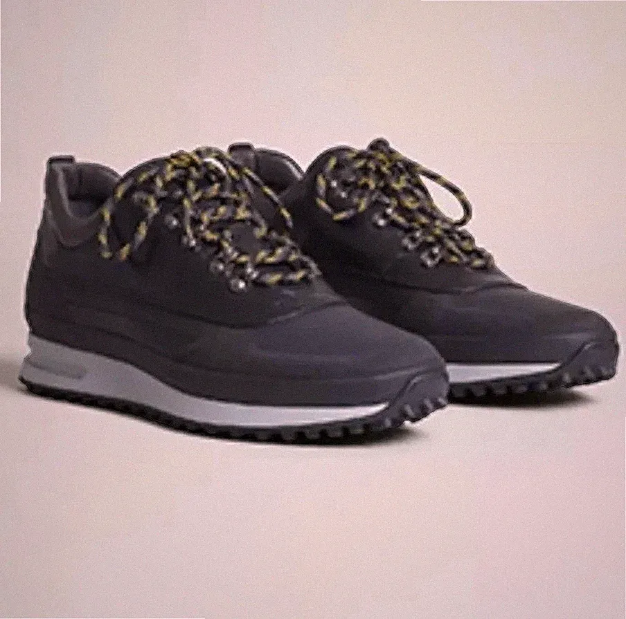 Dunhill All Terrain Runner Sneaker Schwarz Leder Größe UK9 Made in Italy