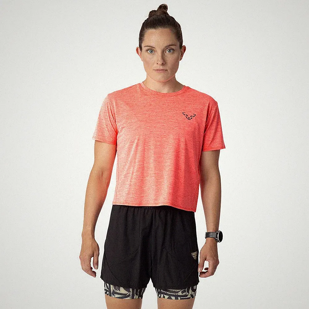 Dynafit TRAIL T-SHIRT W Damen Laufshirt Trailrunningshirt ultra coral rosa