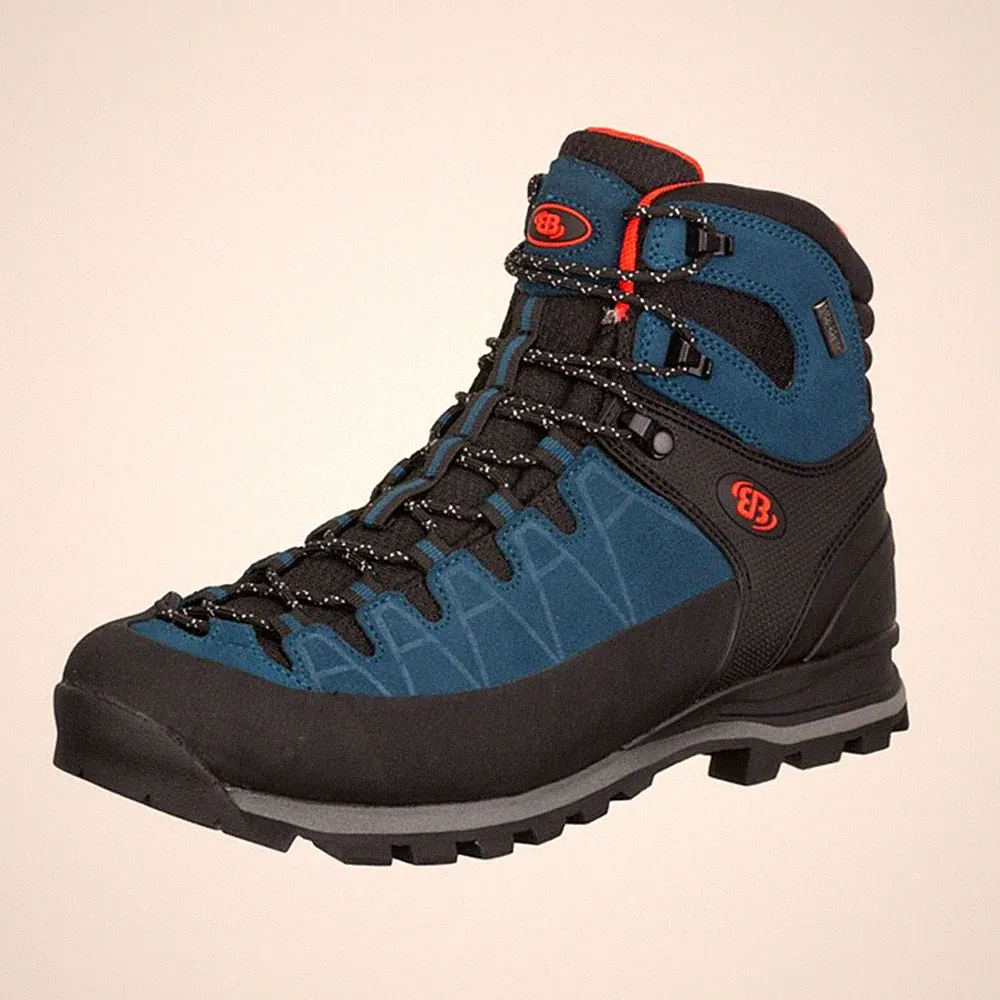 EB Herren Damen Outdoorschuh Mount Tasman 221266 Blau Schwarz Orange Wanderschuh