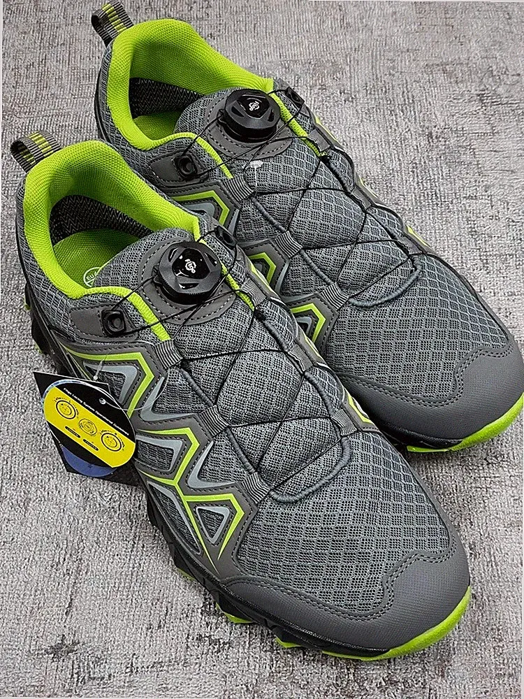 EB Herren Walkingschuh Power FitGo 191370 anthrazit grün Schnellverschluss