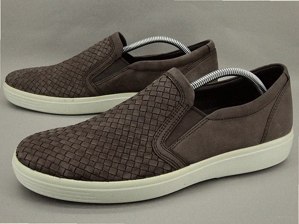 ECCO Herren Schuhe Lauf Halbschuhe Laofer Mokassins Slipper Gr 45 Leder Braun