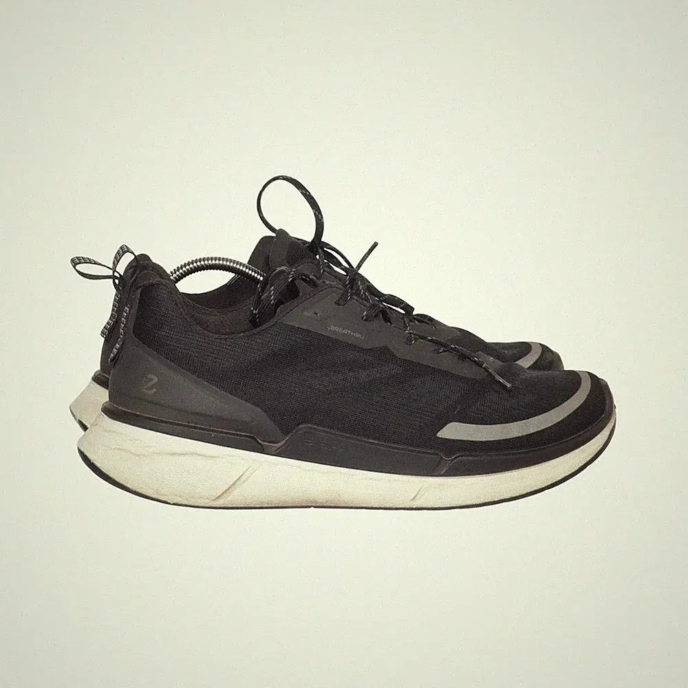 Ecco, Laufschuhe, Größe: 43, Leder, Schwarz, Herren #esa