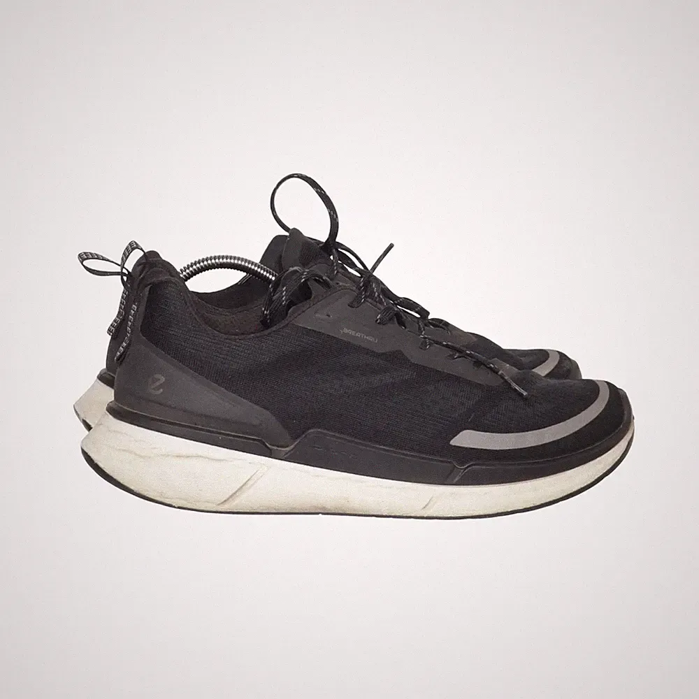 Ecco, Laufschuhe, Größe: 43, Leder, Schwarz, Herren #I6A