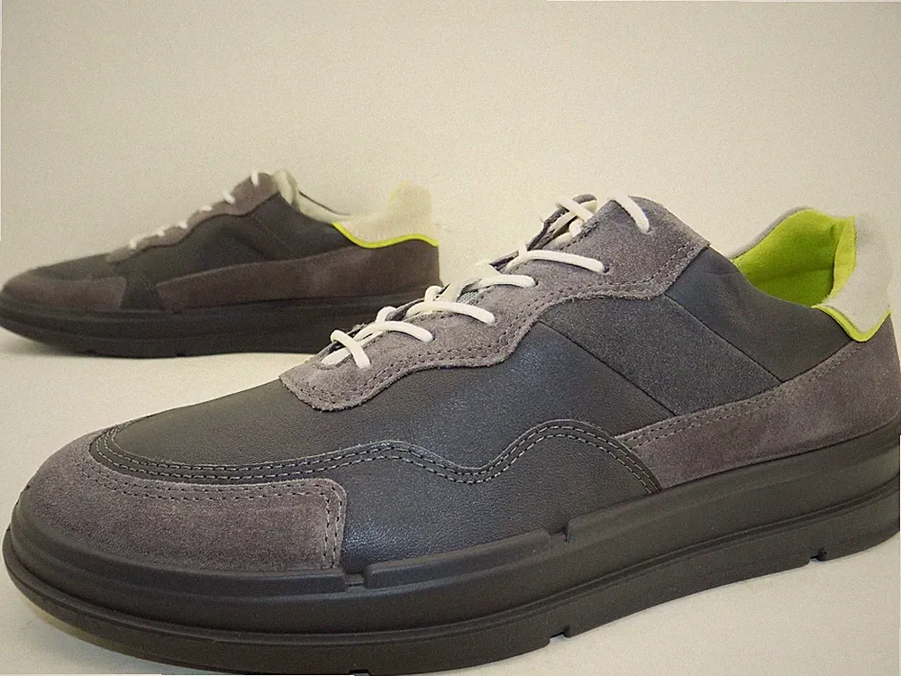 Ecco Sneaker Halbschuhe Laufschuhe Schnürschuhe Herren Schuhe Gr.41 Grau