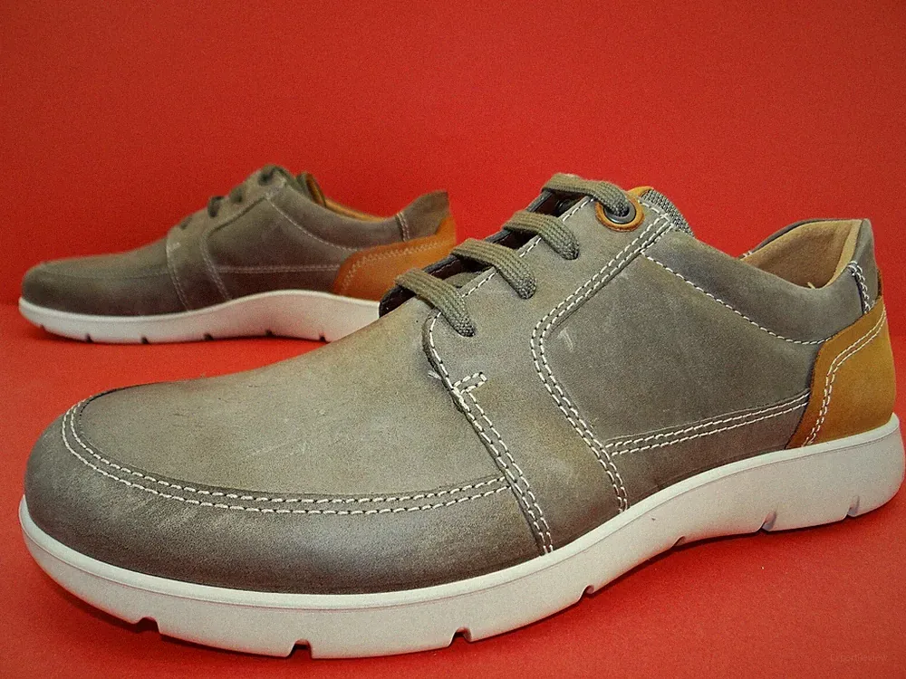Ecco Sneaker Halbschuhe Laufschuhe Schnürschuhe Herren Schuhe Gr.42 Braun
