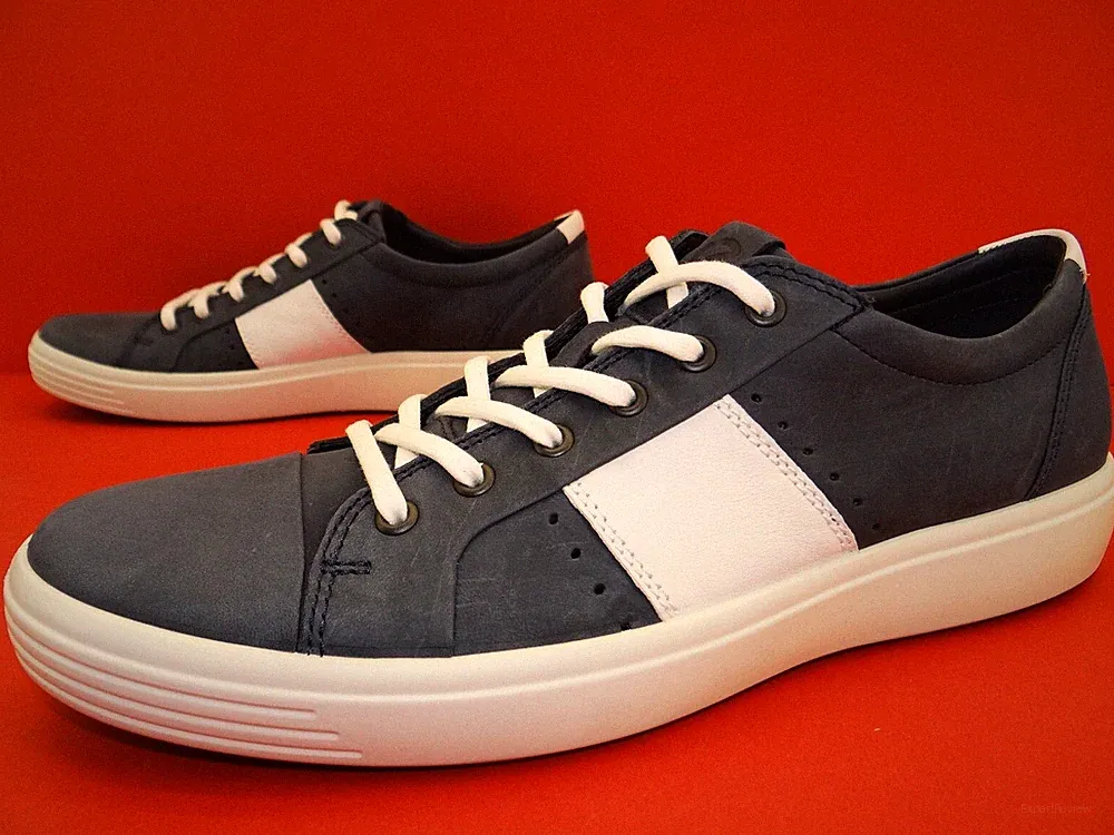 Ecco Sneaker Halbschuhe Laufschuhe Schnürschuhe Herren Schuhe Gr.45 Blau