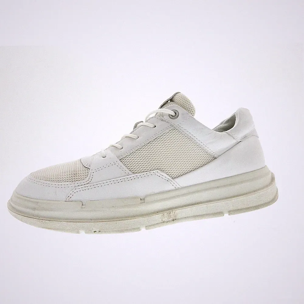 Ecco Soft X M Sneaker Laufschuhe Sportschuhe Weiß Leder Herren Schuhe Gr. 41