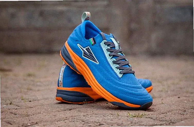 enda LAPATET Men Laufschuhe Herren Running - Superb Starling Blue and Orange