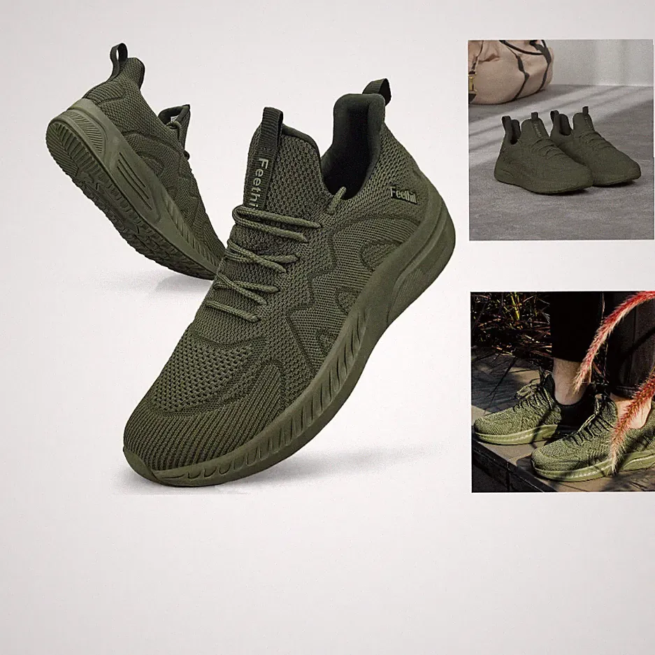 Feethit Herren Laufschuhe Atmungsaktiv Leichtgewichts Freizeit