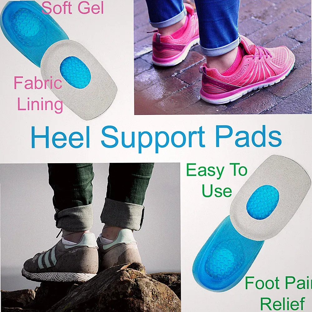 Fersenstützpolster Orthesenkissen Gel Cup Einlegesohlen UK bei Plantarfasziitis Schmerzen