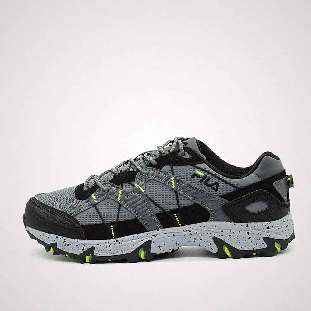 Fila Herren 1JW01783-095 Schuhe Grau/Schwarz/Neongelb Trail Laufschuhe EU 44.5