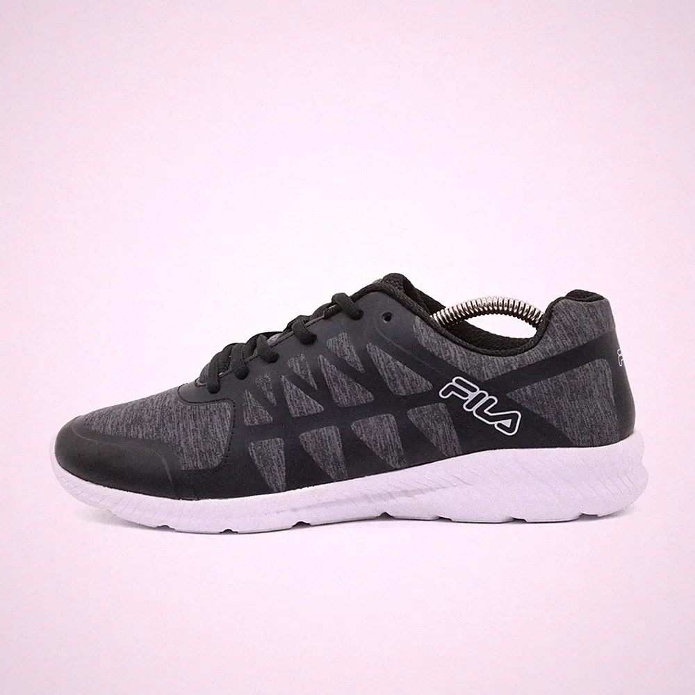 Fila Herren At Running Laufschuhe Schwarz/Grau/Weiß Atmungsaktiv Sneaker EU 41