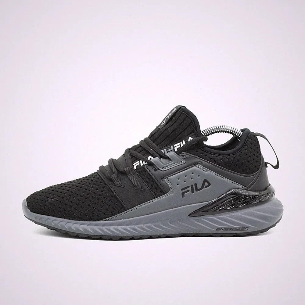 Fila Herren Energized Laufschuhe Schwarz/Grau Low-Top Sneaker EU 41